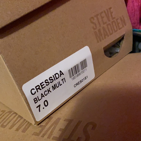 Steve Madden black sandals/slides  Cressida size 7 - Picture 8 of 8